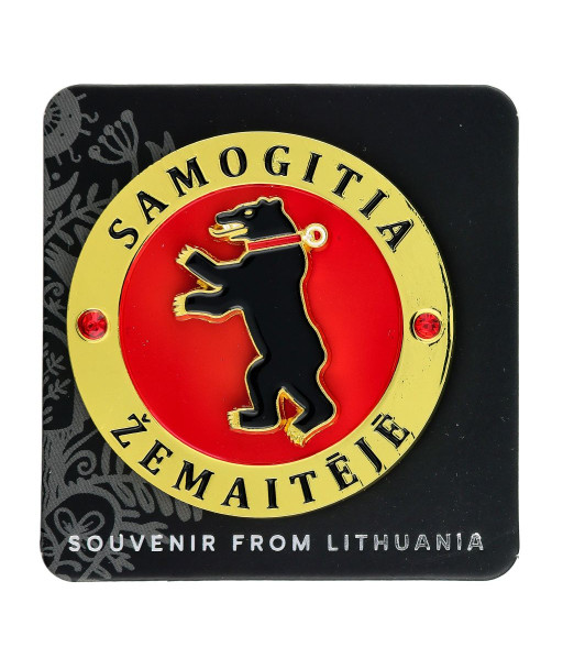 Fridge Magnet Samogitia with Spinning Bear